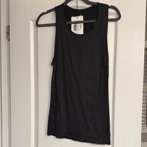 Zyia Gray Chevron Copper Charged  tank